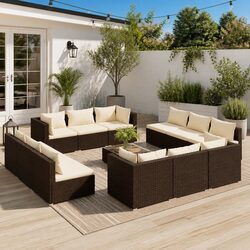 Your Outdoor Oasis: 13 Piece Lounge Set Awaits
