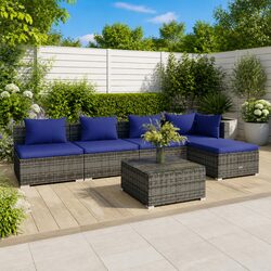 Friendly 6 Piece Grey Garden Lounge Set for Your Patio