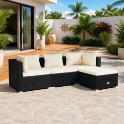 Your Friendly Outdoor Lounge Set: 4-Piece Comfort