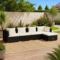 Create Cozy Outdoor Spaces with 5 Piece Lounge Set