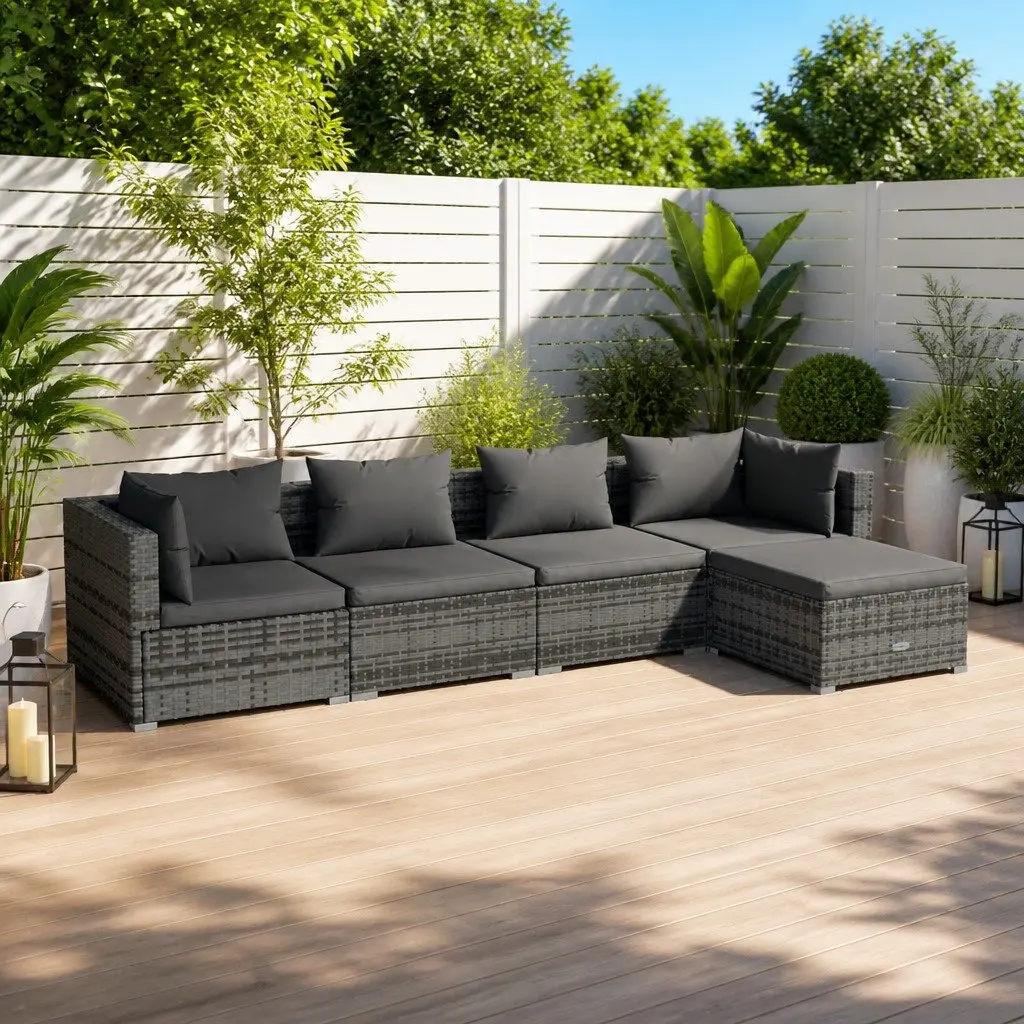 5 Piece Garden Lounge Set for Comfort Outdoors