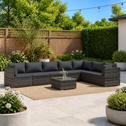 Your Outdoor Haven: 8 Piece Modular Lounge Set