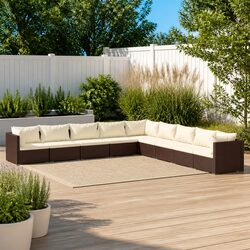 Your New Favorite Spot: 9-Piece Outdoor Lounge Set