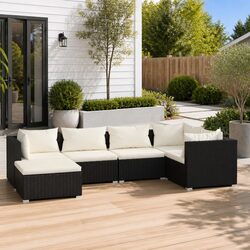 Discover the 6-Piece Modular Lounge Set for Outdoor Relaxation