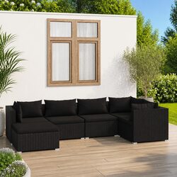 Friendly 6 Piece Modular Lounge Set for Your Outdoor Space
