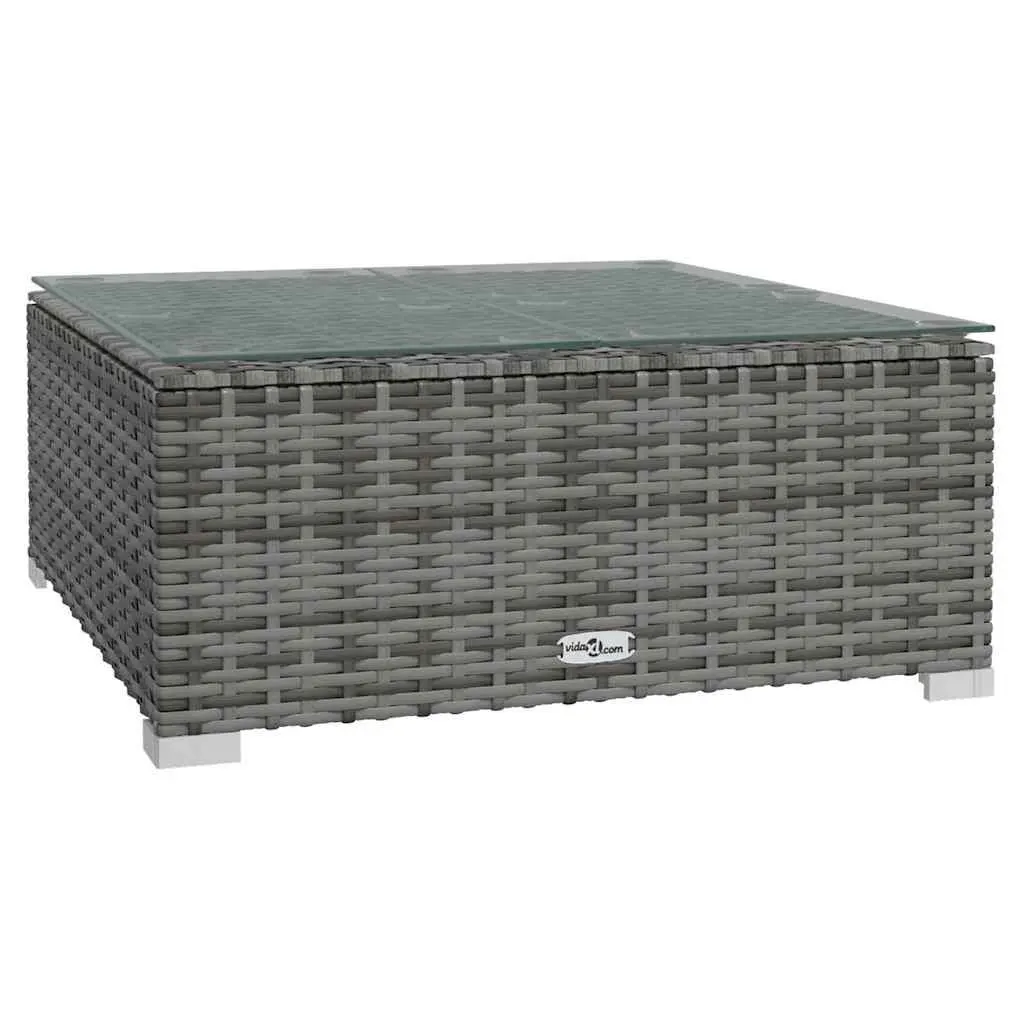 Modular Outdoor Patio Lounge Set Grey 7 Piece with Cushions