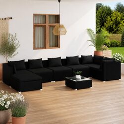 Friendly 8-Piece Modular Lounge Set for Outdoor Use