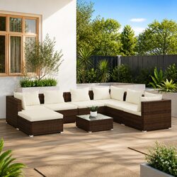 Create Your Outdoor Oasis with Our 8 Piece Lounge Set
