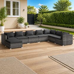 Your Outdoor Comfort: 8-Piece Lounge Set
