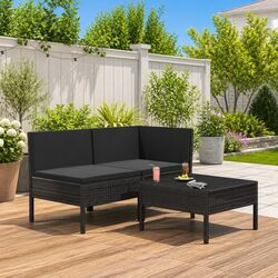 Cozy 3-Piece Lounge Set for Outdoor Gatherings