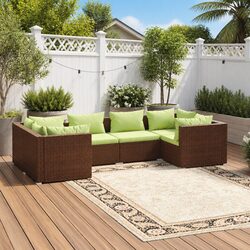 Friendly 6 Piece Modular Lounge Set for Your Outdoor Space