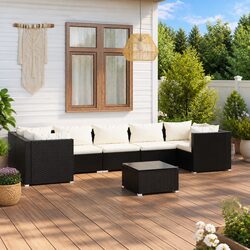 Your Ideal 8-Piece Outdoor Lounge Set in Black