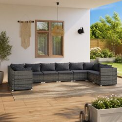 Friendly 10-Piece Modular Lounge Set for Your Outdoors