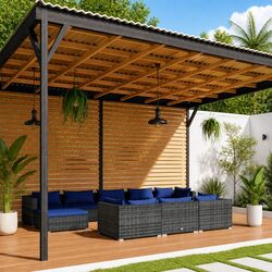 10 Piece Garden Lounge Set for Relaxing Outdoors