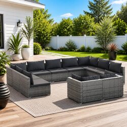 Create Your Outdoor Oasis with This 11-Piece Lounge Set