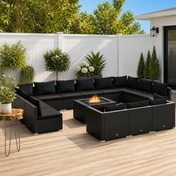 Create Your Perfect Outdoor Space with 13-Piece Lounge Set