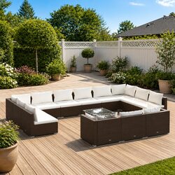Create Your Perfect Outdoor Space with Our 14-Piece Lounge Set