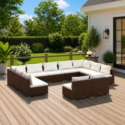 Your Outdoor Oasis: 11-Piece Lounge Set for Relaxation