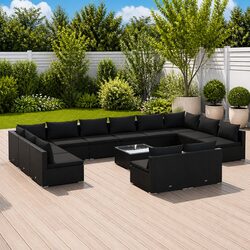 Your Friendly 13-Piece Garden Lounge Set Awaits You