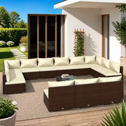 Friendly 13-Piece Lounge Set for Your Outdoor Enjoyment