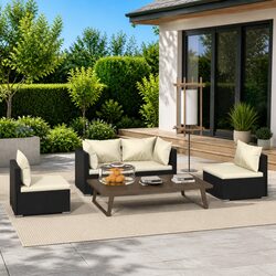 Friendly 4-Piece Garden Lounge Set for You