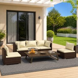Friendly 5-Piece Outdoor Lounge Set Perfect for Your Patio