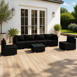 Create Your Outdoor Haven with a 7-Piece Lounge Set