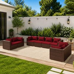 Create Your Outdoor Retreat with This 8-Piece Lounge Set