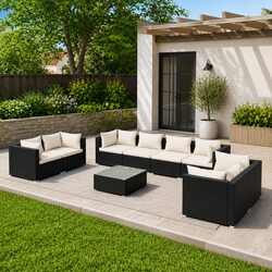 Create Your Ideal Patio with a 9 Piece Lounge Set