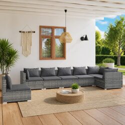 Friendly 7-Piece Garden Lounge Set to Enjoy Outdoors