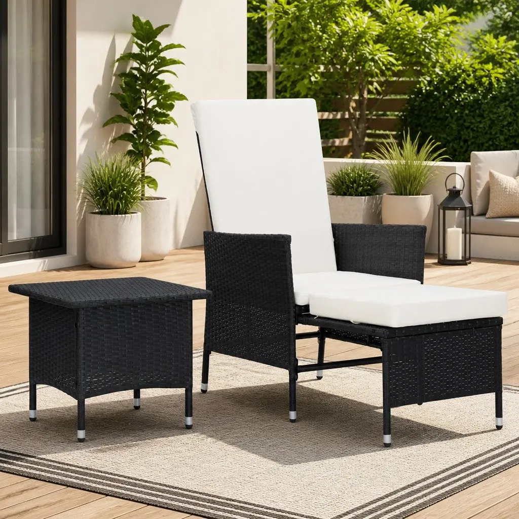 Garden Lounge Set with Tea Table