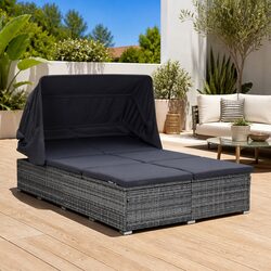 Join Friends for Fun on Our 2-Person Sunbed Lounger