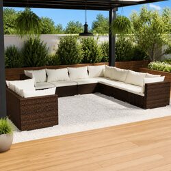 Your New Favorite 9 Piece Garden Lounge Set