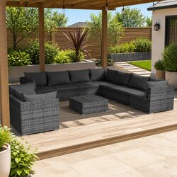 Create Your Perfect Outdoor Space with a 10 Piece Lounge Set