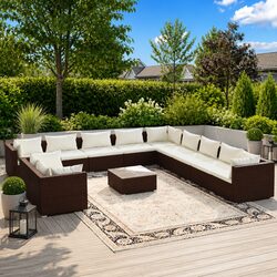 Your 12 Piece Garden Lounge Set with Cushions - Stylish & Functional
