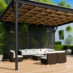 Enjoy Your Outdoor Time with a 9 Piece Lounge Set