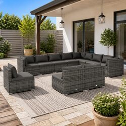 Your New 10 Piece Grey Garden Lounge Set