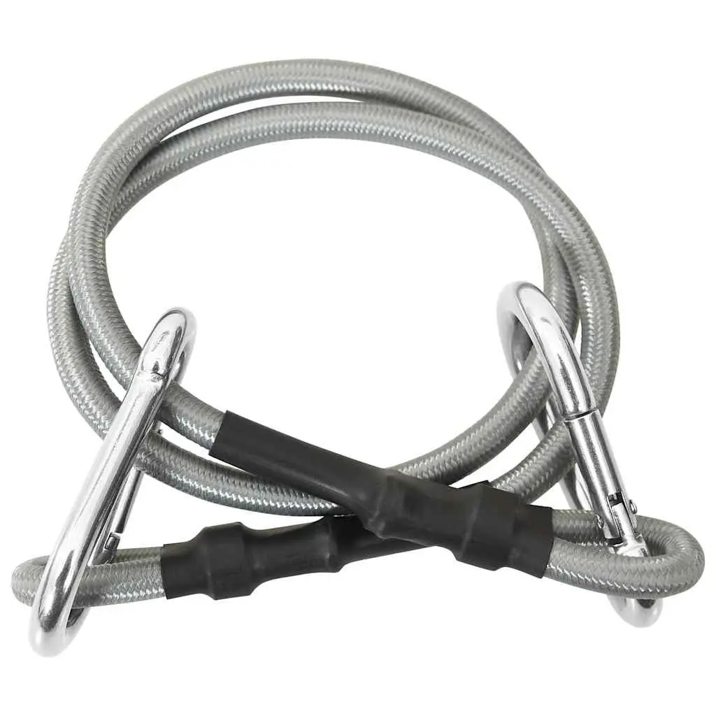 Ropes with Carabiner Weather-resistant 4 Piece Set for Tensioning Tarpaulins Awnings Outdoor Accessory