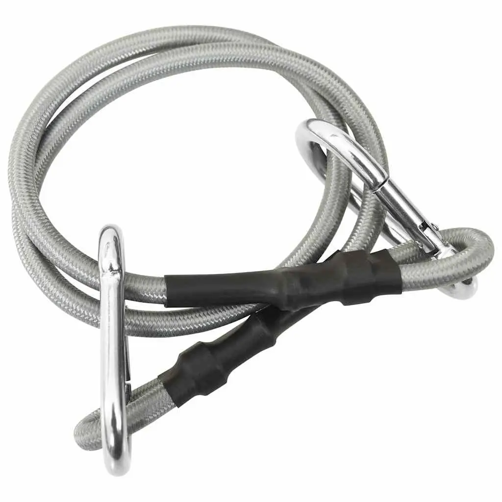 Ropes with Carabiner Weather-resistant 4 Piece Set for Tensioning Tarpaulins Awnings Outdoor Accessory