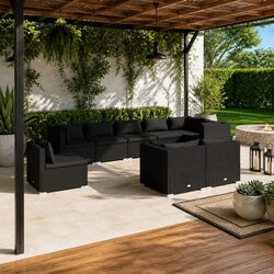 Your Ideal 9-Piece Garden Lounge Set with Cushions