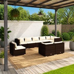 Friendly Outdoor Lounge Set: 9 Pieces to Enjoy with Family