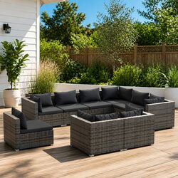 Your Perfect 9-Piece Outdoor Lounge Set Awaits