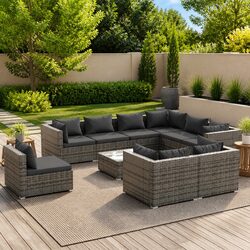 Create Your Outdoor Oasis with This 10-Piece Lounge Set