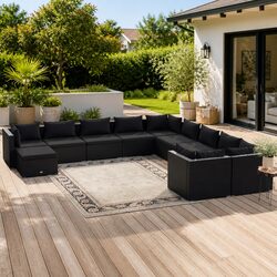 Friendly 11 Piece Garden Lounge Set for Your Outdoor Fun