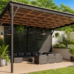 Garden Lounge Set 12 Piece Outdoor Furniture Poly Rattan Grey with Cushions