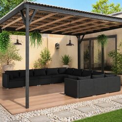 Friendly 11-Piece Lounge Set for Your Garden
