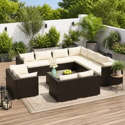 Friendly 12-Piece Garden Lounge Set for Your Outdoor Comfort