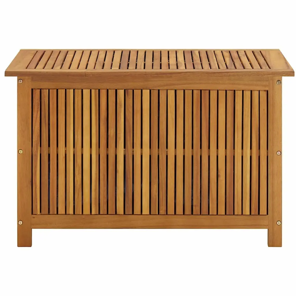 Garden Storage Box 90x50x58 cm Outdoor Bench Solid Acacia Wood Brown