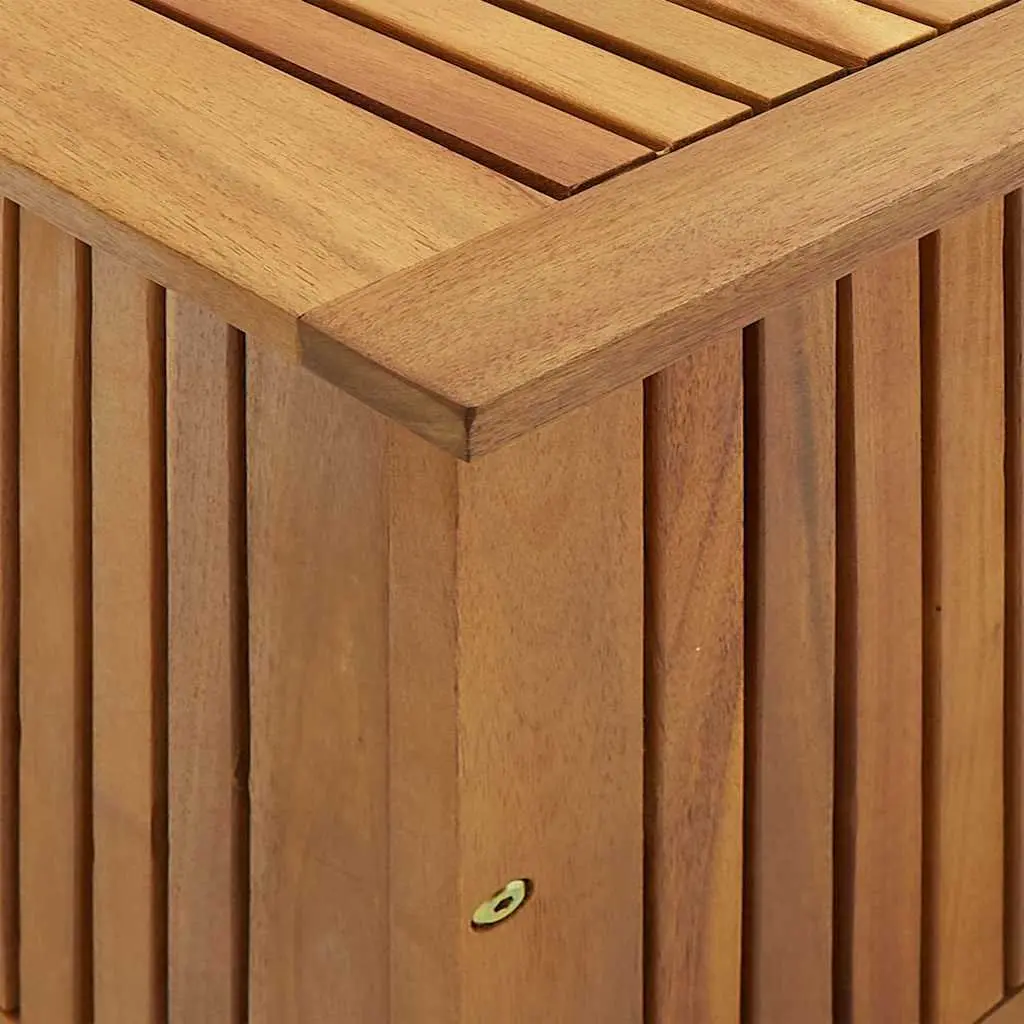 Garden Storage Box 90x50x58 cm Outdoor Bench Solid Acacia Wood Brown