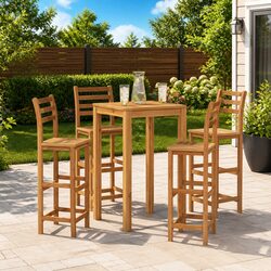 Your New Favorite Acacia Wood Bar Stools Set of 4